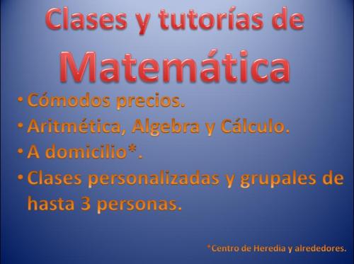 Clases y tutorías de matemtica personaliza - Imagen 1