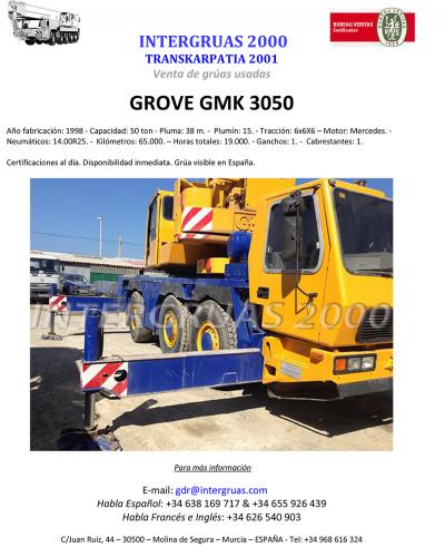 Vendo grua GROVE GMK 3050 año 1998 - Imagen 1