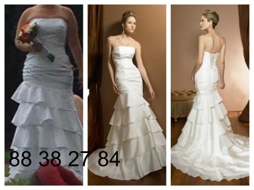 vendo vestido de novia usado 1 vez blanco hu - Imagen 1